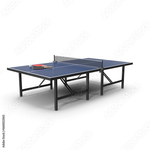 Ping Pong Table Indoor Recreation and Sport 3d Png