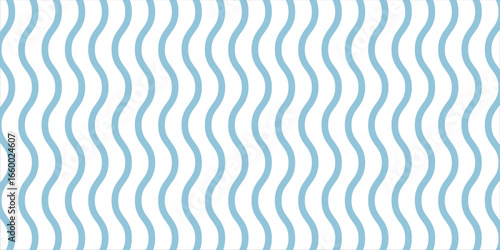 Blue and beige diagonal wavy lines seamless pattern. Simple vector abstract liquid stripes background. Funky groovy texture with diagonal waves, fluid shapes, flow. Stylish repeated decorative design