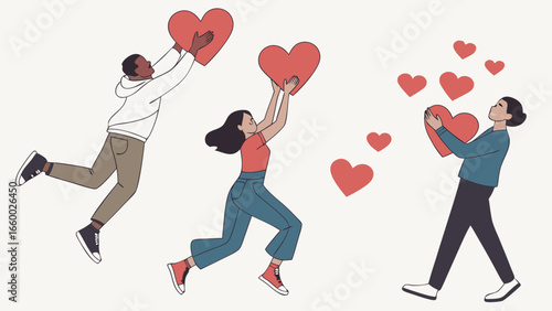 Diverse Group Sharing Love and Affection.