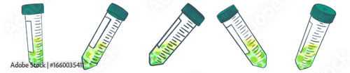 Conical Centrifuge Tube PNG Clipart for Laboratory Science and Research Illustration