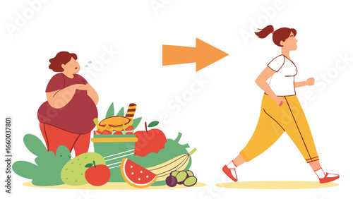 Transformation from Obesity to Healthy Running Lifestyle.