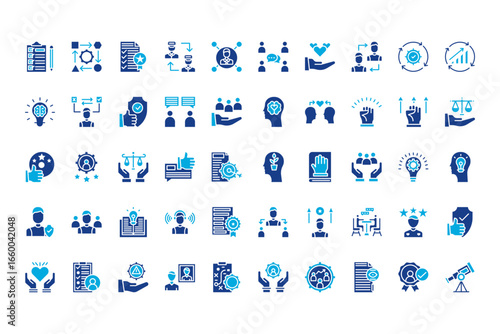 Leadership Line Icons