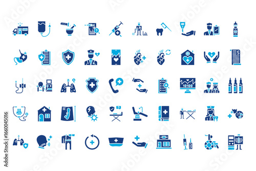 Psychiatric Hospitals Line Icons