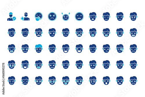 Human Emotions Line Icons