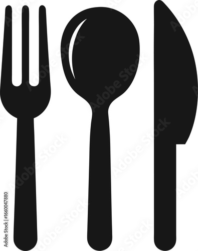 Fork vector illustration style