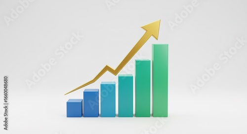 Business Growth Chart with Arrow Visualizing Financial Success and Market Trends Free Download Business Growth Chart with Arrow Visualizing Financial Success and Market Trends - GFXLoad