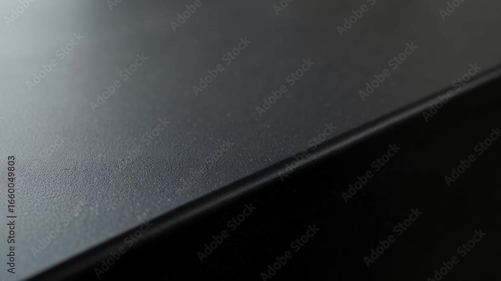 A close up shot of a dark gray textured surface with a thin line running diagonally across it