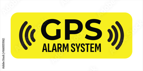 GPS Alarm System Sign – Vehicle Security and Theft Prevention Marker