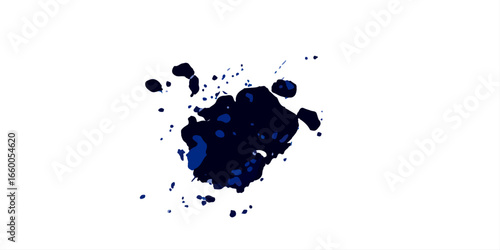 Ink splashes stencil very detailed collection. High quality manually traced. Retro grunge banners set	