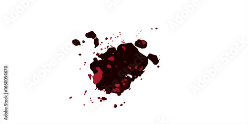 ink blots and splats. detailed ink splats Hyperrealistic Highly Detailed Isolated On Transparent Background	
