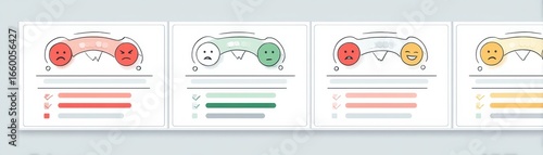 Change management dashboard with emotionbased feedback meters