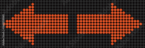 電光掲示板の矢印