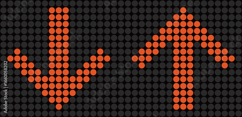 電光掲示板の矢印