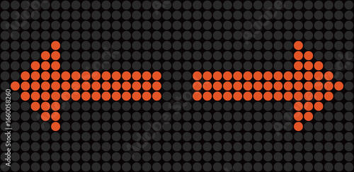 電光掲示板の矢印