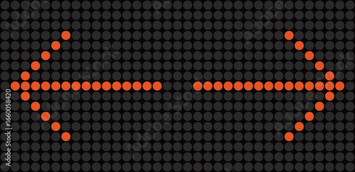 電光掲示板の矢印