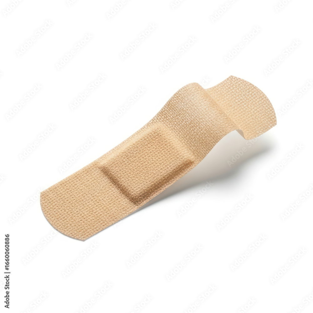 adhesive bandage on white background adhesive bandage on white background