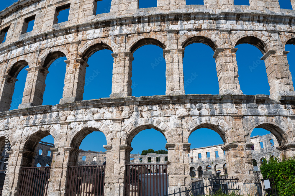 Obraz premium Part of the Amphitheater in Pula, Croatia