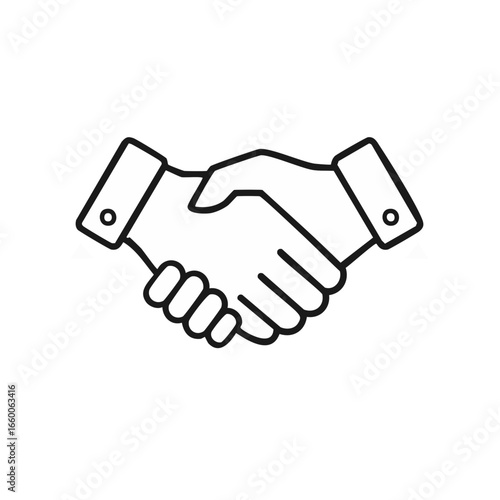 hand shake vector
