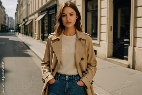 Stylish woman urban fashion