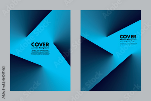 Futuristic dynamic vector abstract background with glowing blue gradients and sharp geometric shapes, creating a dramatic light and shadow effect. For covers, posters, digital artwork, presentations.