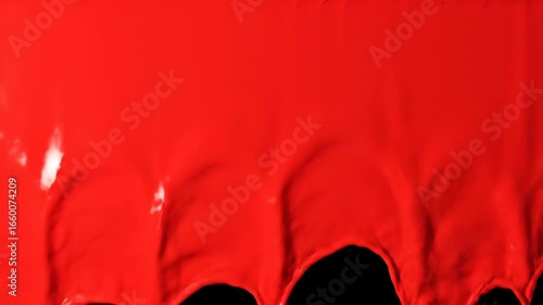  4k version of blood dripping down a wall transition or wipe. Abstract Dark Black Space Moving Seamlessly Background