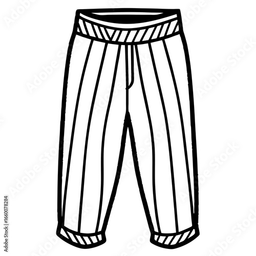 Knitted Trousers Illustration