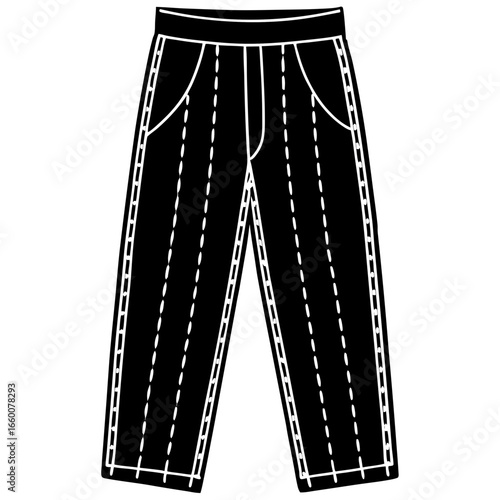 Knitted Trousers Illustration