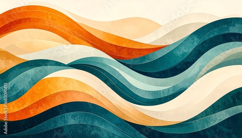abstract colorful wave background 