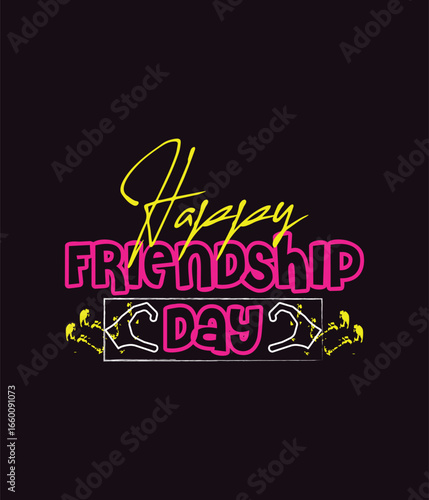 Happy Friendship Day t-shirt design 