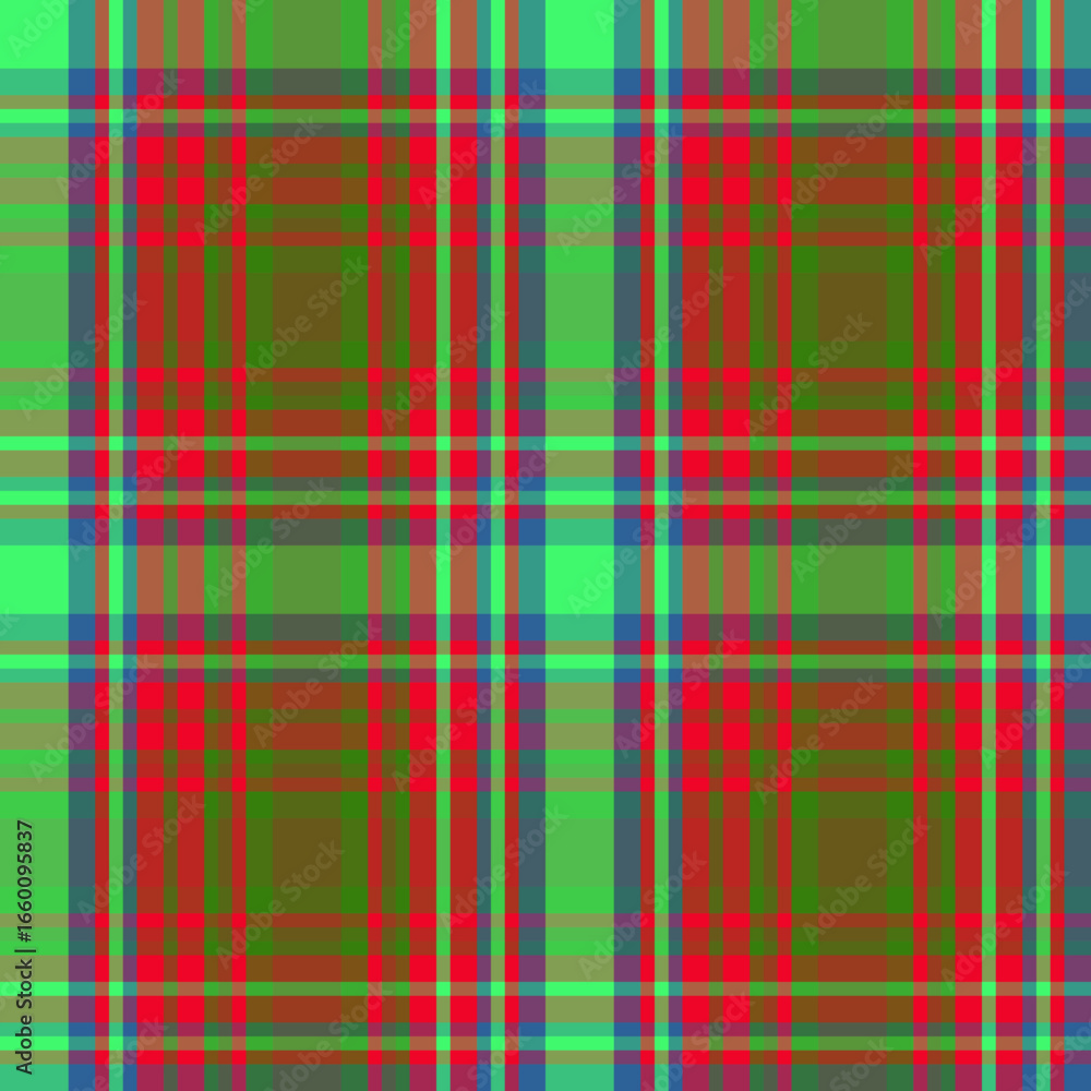 Obraz premium Vibrant pink and green plaid pattern