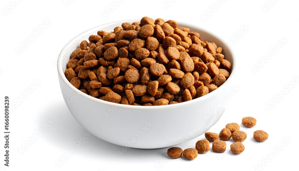 Fototapeta premium Dry pet food in bowl.