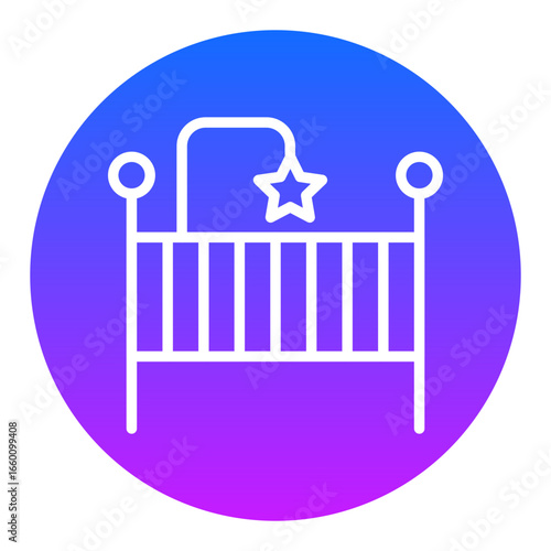 Crib Vector Icons