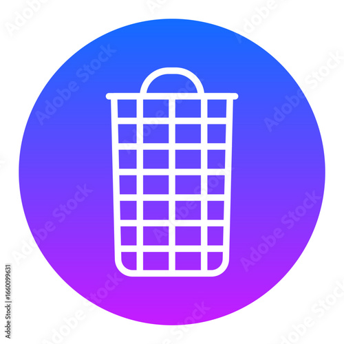 Laundry Basket Vector Icons