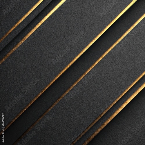 A black and gold striped background with a gold stripe on the left side. The stripes are bold and stand out against the black background, creating a striking contrast