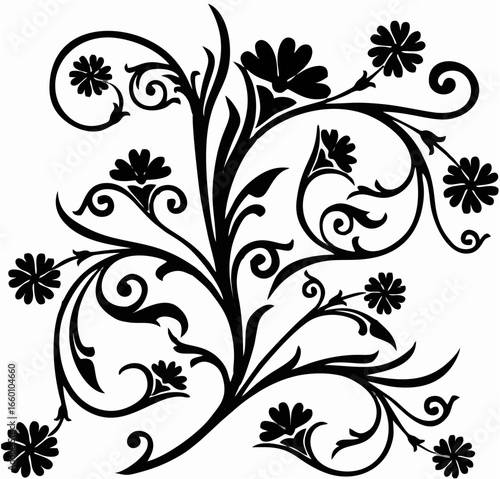 Scroll, cartouche, decor, vec...