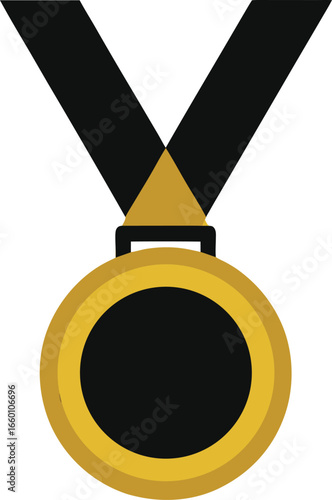 Illustration vector graphic cartoon of a medal award icon symbolizing achievement recognition