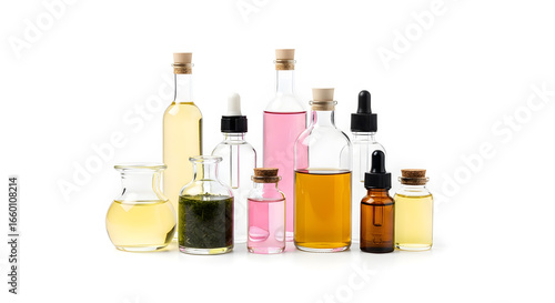 Wallpaper Mural Clear Glass Bottles with Natural Extracts Torontodigital.ca