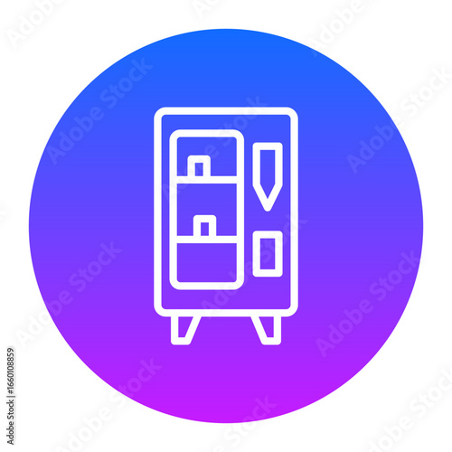 Vending Machine Vector Icons
