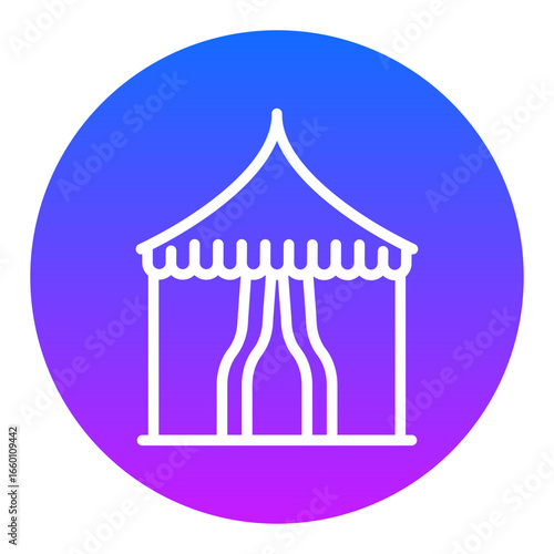 Circus Tent Vector Icons