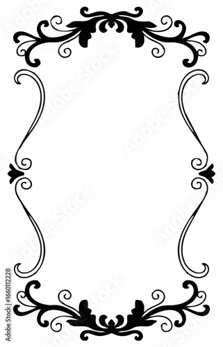 Vintage frame with quilling f...