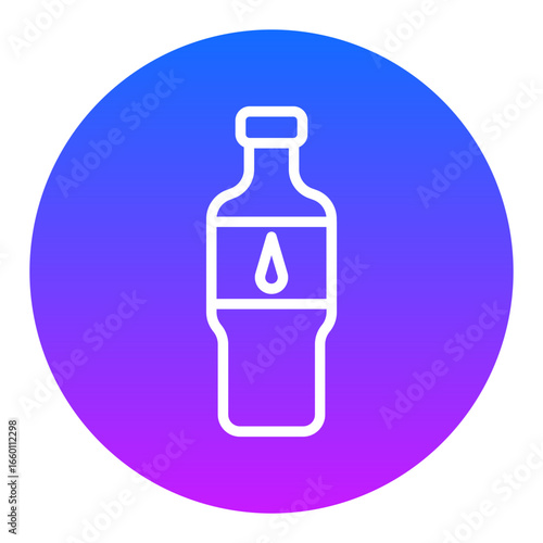 Water Bottle Vector Icons