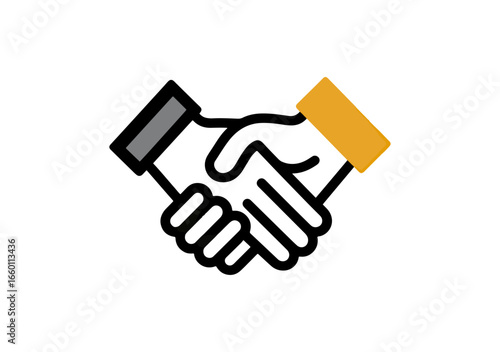 Simple handshake illustration