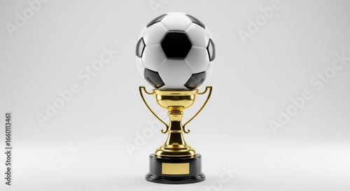 Golden Soccer Ball Trophy