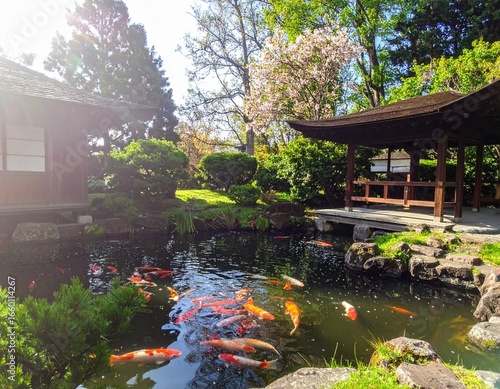 Wallpaper Mural japanese garden in spring Torontodigital.ca