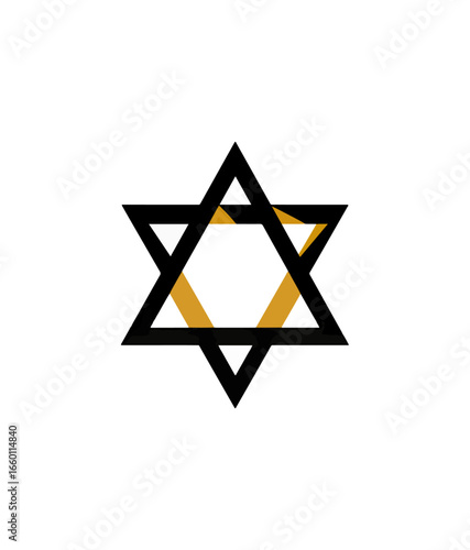 Star of david symbol graphic design