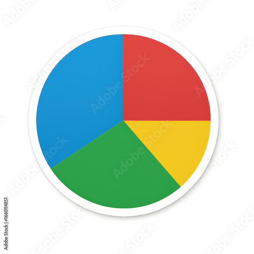 Free Download Colorful pie chart represents business graph with data analysis and clear report for effective visualization - GFXLoad
