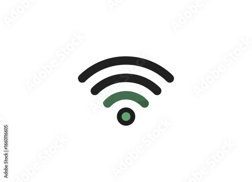 Wireless signal icon graphic