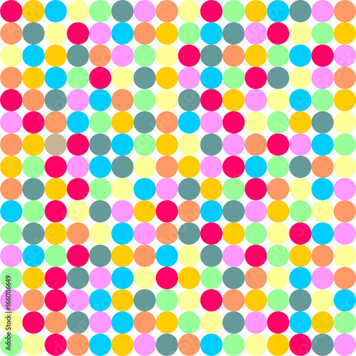 Wallpaper Mural Seamless pattern with polka dot circles vector artistic print for textile paper decor wallpaper background endless creative art Torontodigital.ca