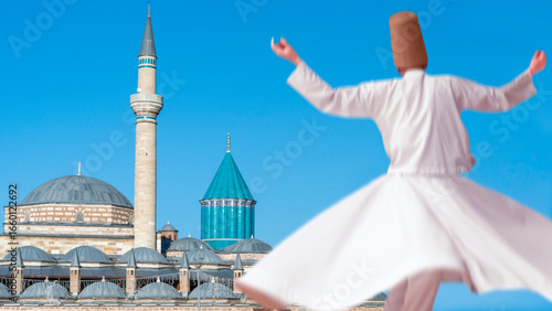 Konya city Turkey Mevlana tomb landscape
