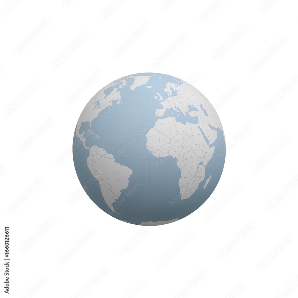 Obraz premium globe isolated on white background